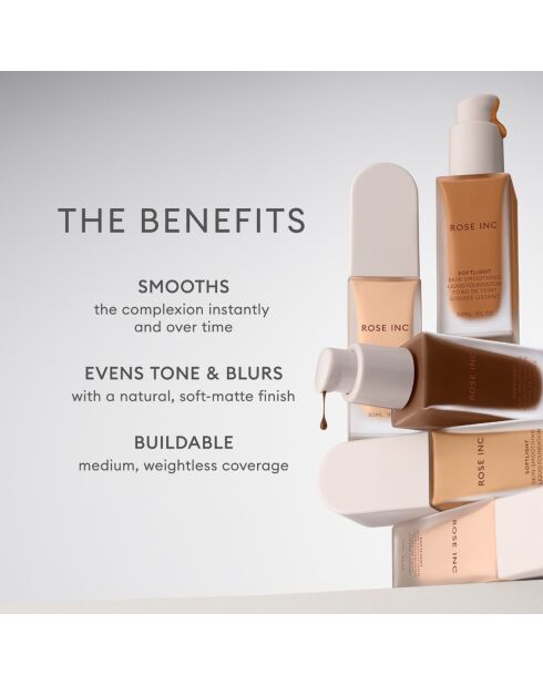 Fond de teint liquide lissant Softlight 22N Medium-Dee Neutral - 30 ml