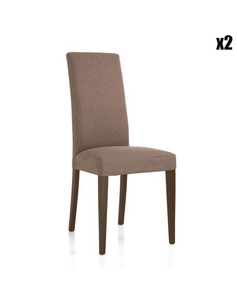 2 Chaises Lella Tissu latte - 100x46x45 cm