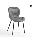 4 Chaises Handy grises - 86x51x56 cm