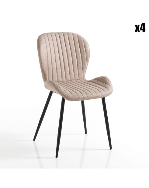 4 Chaises Handy marron clair - 86x51x56 cm