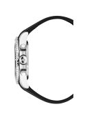 Montre Chronographe Homme en Caoutchouc Marine Chrono Rubber argenté/noir