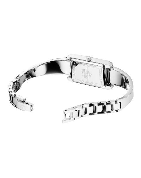Montre Femme Quartz en Acier Aurora argenté/blanc