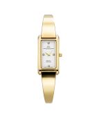 Montre Femme Quartz en Acier Aurora doré/blanc