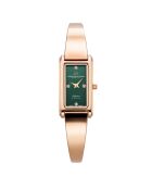Montre Femme Quartz en Acier Aurora rose doré/vert