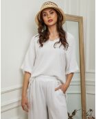 Top Marine blanc