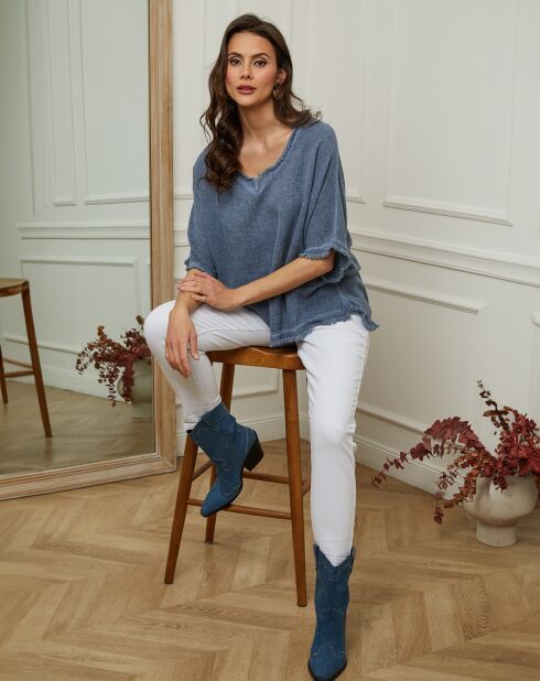 Top Marine bleu jeans