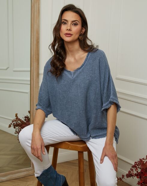 Top Marine bleu jeans