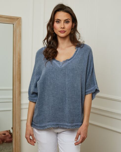 Top Marine bleu jeans