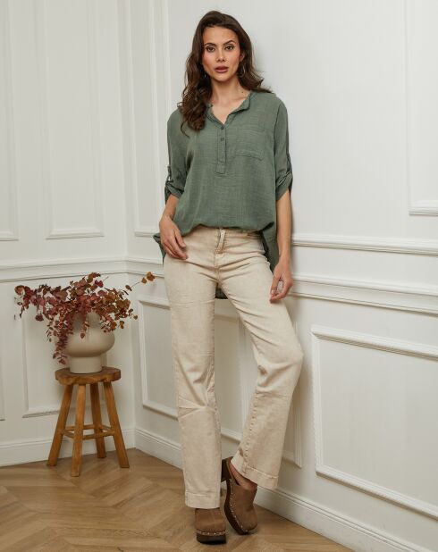 Kaki blouse Louise