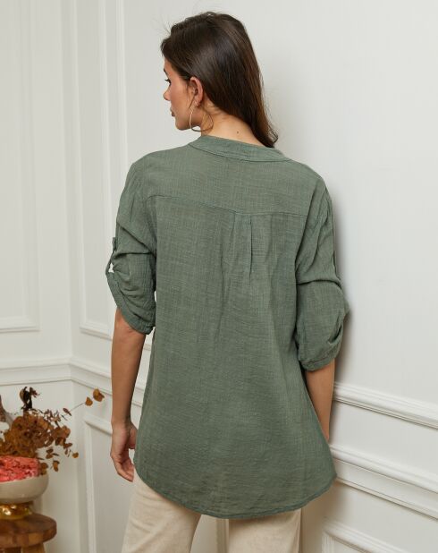Kaki blouse Louise
