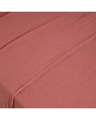 Drap plat Dili en double voile de coton bois de rose