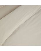 Housse de couette Dili en double voile de coton lin