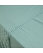 Drap plat Dili en double voile de coton céladon