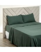 Drap plat Dili en double voile de coton pigeon