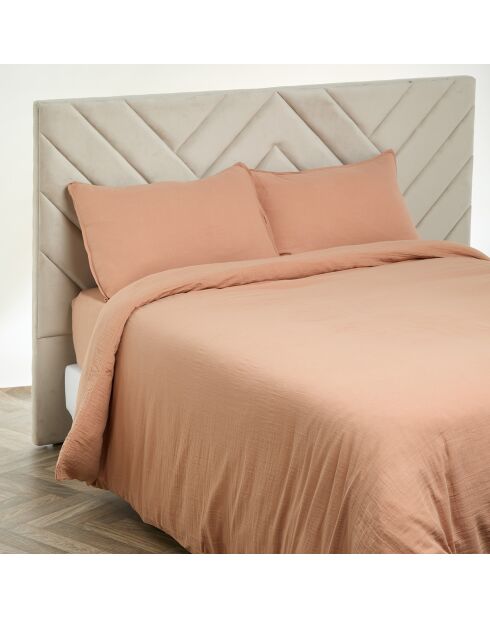 Housse de couette Dili en double voile de coton cimarron