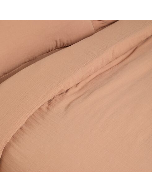 Housse de couette Dili en double voile de coton cimarron