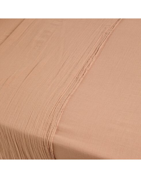 Drap plat Dili en double voile de coton cimarron