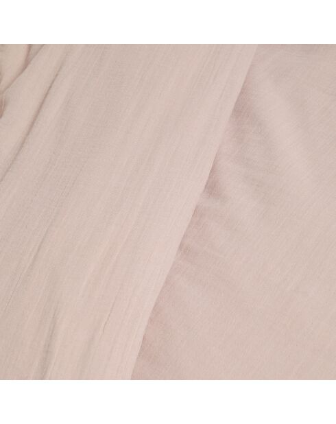 Housse de couette Dili en double voile de coton pétale