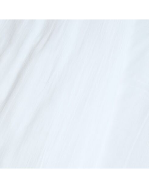 Housse de couette Dili en double voile de coton blanche