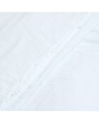 Housse de couette Dili en double voile de coton blanche