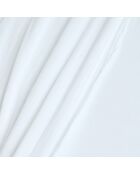 Drap plat Dili en double voile de coton blanc