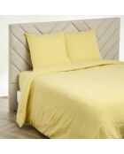 Housse de couette Dili en double voile de coton paille