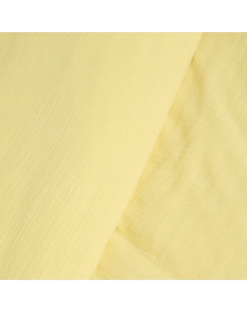 Housse de couette Dili en double voile de coton paille