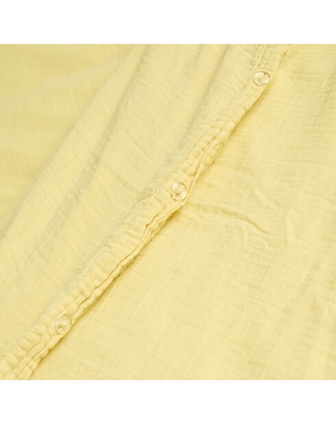 Housse de couette Dili en double voile de coton paille