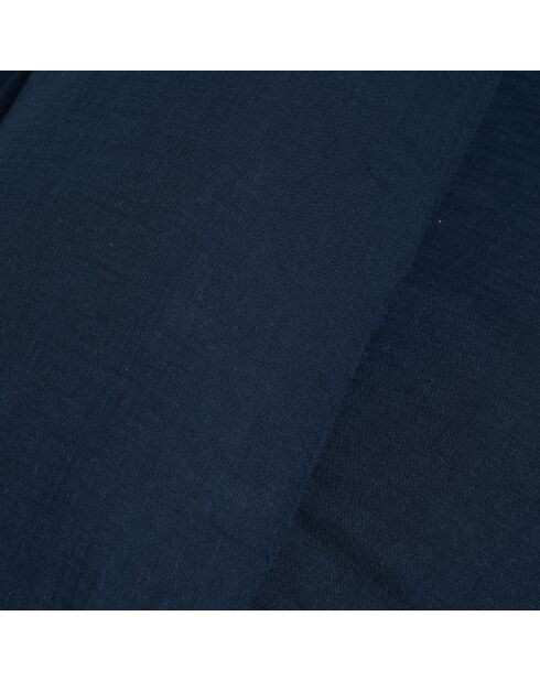 Housse de couette Dili en double voile de coton encre