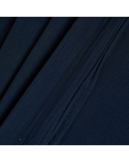 Drap plat Dili en double voile de coton encre