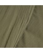 Housse de couette Dili en double voile de coton kaki