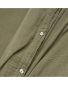 Housse de couette Dili en double voile de coton kaki