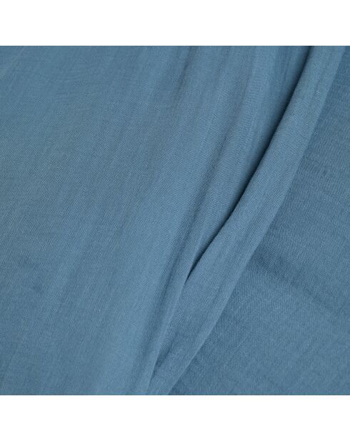 Housse de couette Dili en double voile de coton turquin