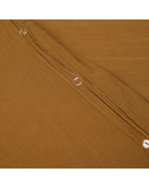 Housse de couette Dili en double voile de coton gold