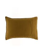 2 Taies d'oreiller Dili en double voile de coton gold
