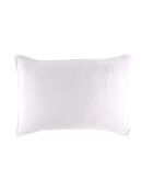 2 Taies d'oreiller Dili en double voile de coton blanches