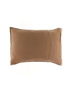 2 Taies d'oreiller Dili en double voile de coton tabac