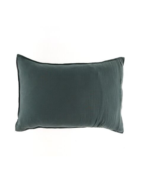 2 Taies d'oreiller Dili en double voile de coton pigeon