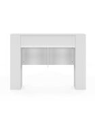 Tête de lit sur pieds Orem avec rangement coulissant blanche - 140 cm