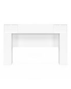 Tête de lit Léo avec rangements blanc/bois - 160 cm