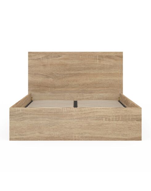 Cama cómoda Sicilia con somier y cabecera de madera - 160x200 cm