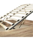 Cama cómoda Sicilia con somier y cabecera de madera - 160x200 cm