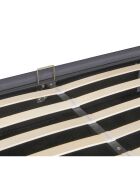 Lit coffre Otto tissu avec sommier gris - 140x190 cm