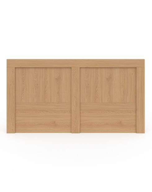 Letto a cassettiera Faustine con base a molle e testiera a doghe in legno - 160x200 cm