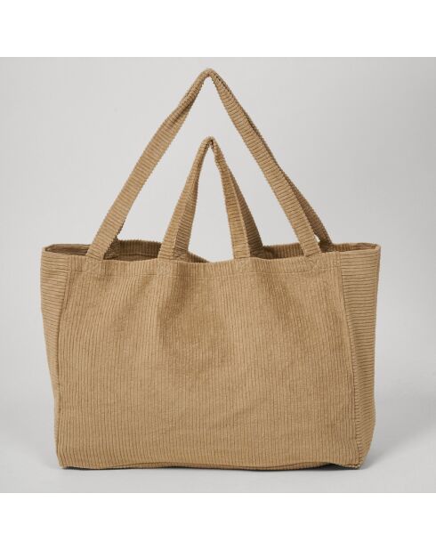 Grand Sac en Velours côtelé clay - 50x35x16 cm