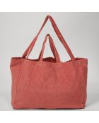 Grand Sac en Velours côtelé blush d'hiver - 50x35x16 cm