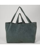Grand Sac en Velours côtelé tempête - 50x35x16 cm