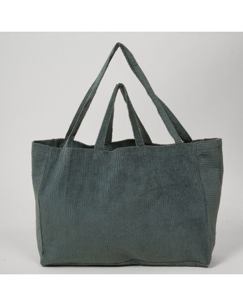 Grand Sac en Velours côtelé tempête - 50x35x16 cm