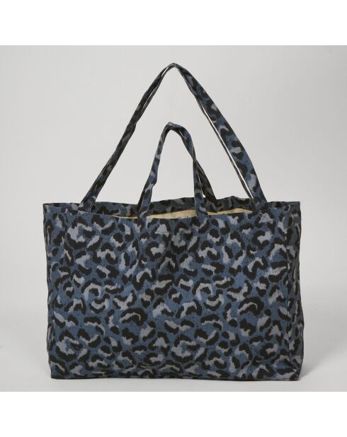 Grand Sac imprimé bleu