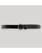 Ceinture en Cuir D'Amour noire